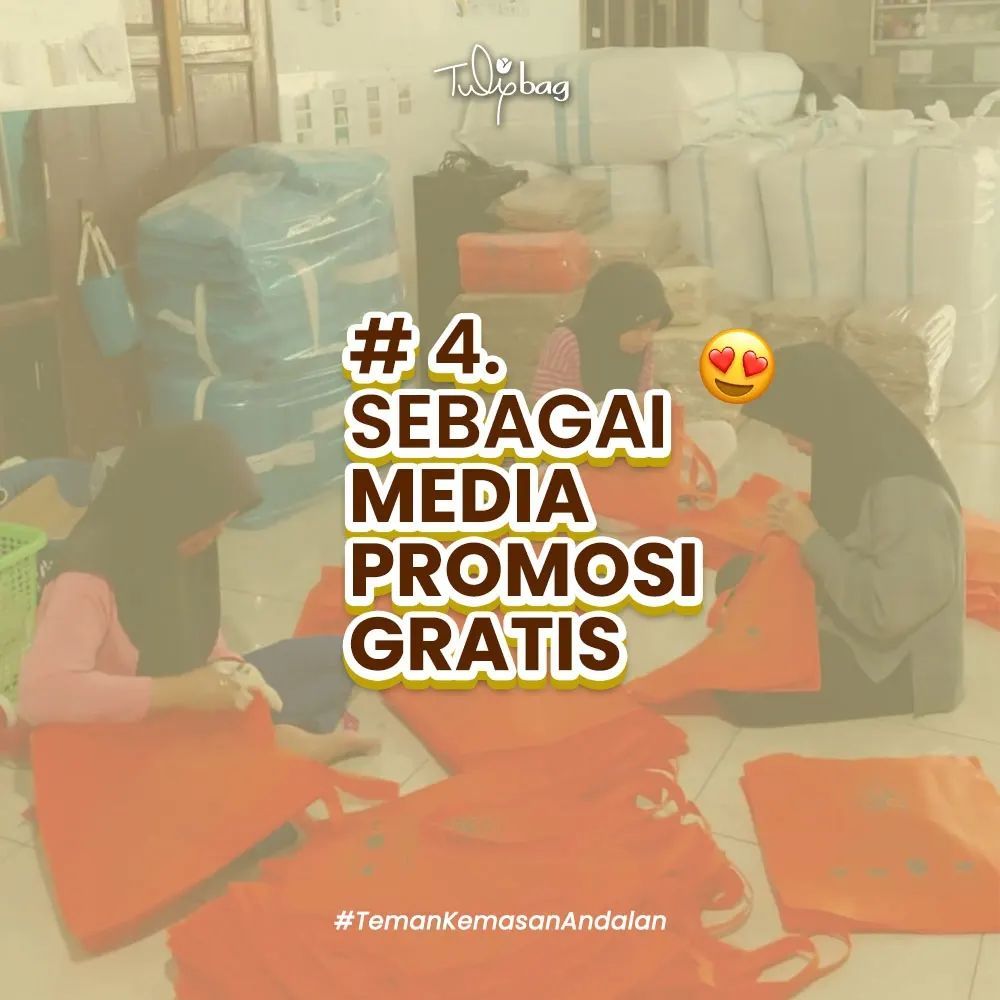 

Tulip - Jasa Sablon ukuran A4 Tas Belanja/Tas Seminar/Tas Sembako per pc