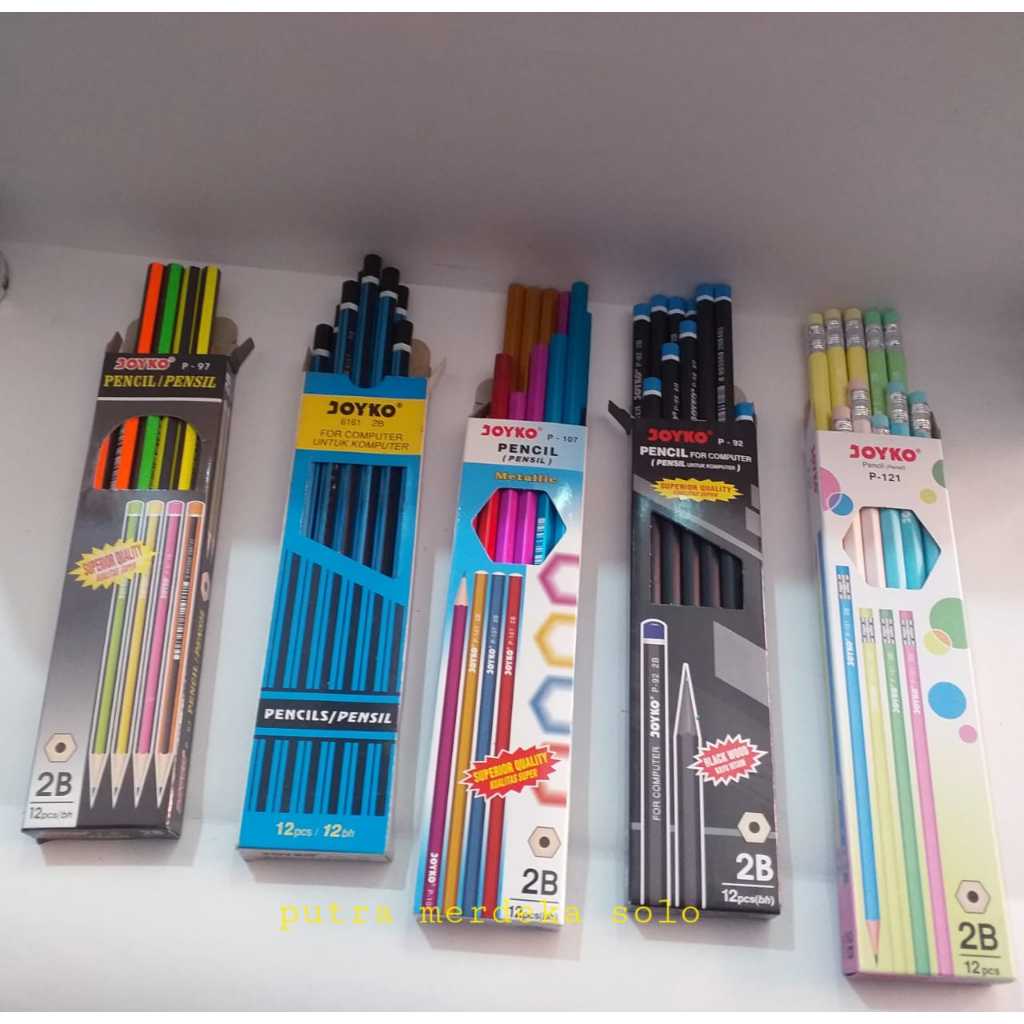

Pensil 2B Joyko P-121 (1 pak isi 12 pcs)