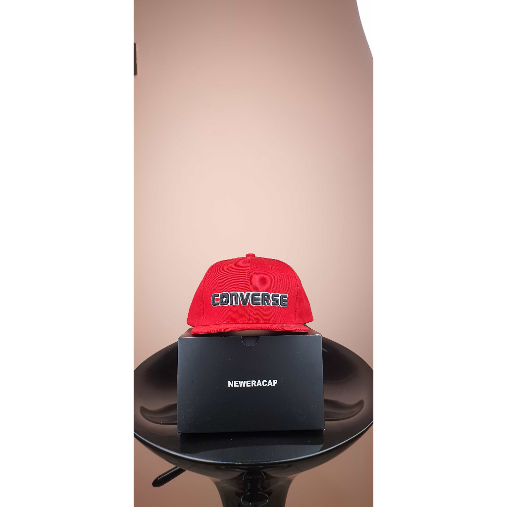 converse merah list hitam Topi Pria Baseball Snapback Polos Wanita Unisex Premium
