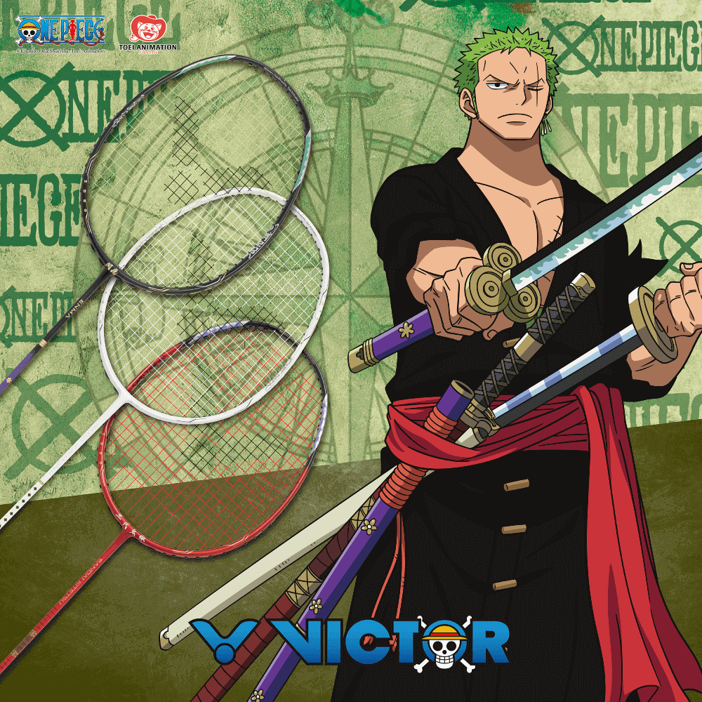 RAKET BADMINTON VICTOR ONE PIECE ENMA +TAS+SENAR BG 66+GRIP
