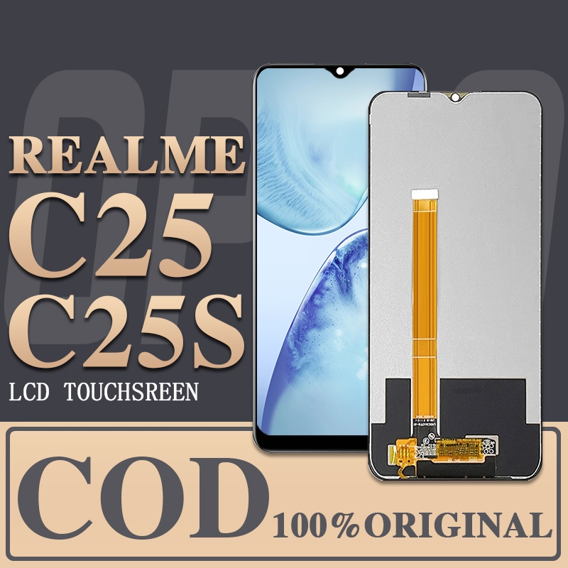 【ORIGINAL+LEM】LCD for OPPO for REALME A16/C25/Narzo50A/A16S/A16-2021/C25S/A54S FULL SET TOUCHSCREEN 