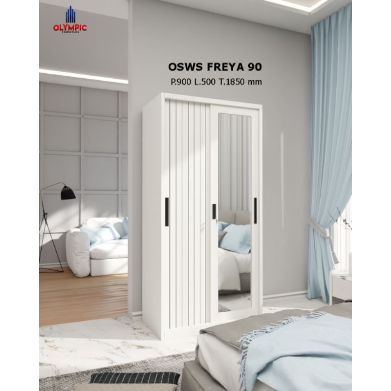 LEMARI BESI PAKAYAN (PINTU 2 SLEDING 90CM) 100% PLAT BESI