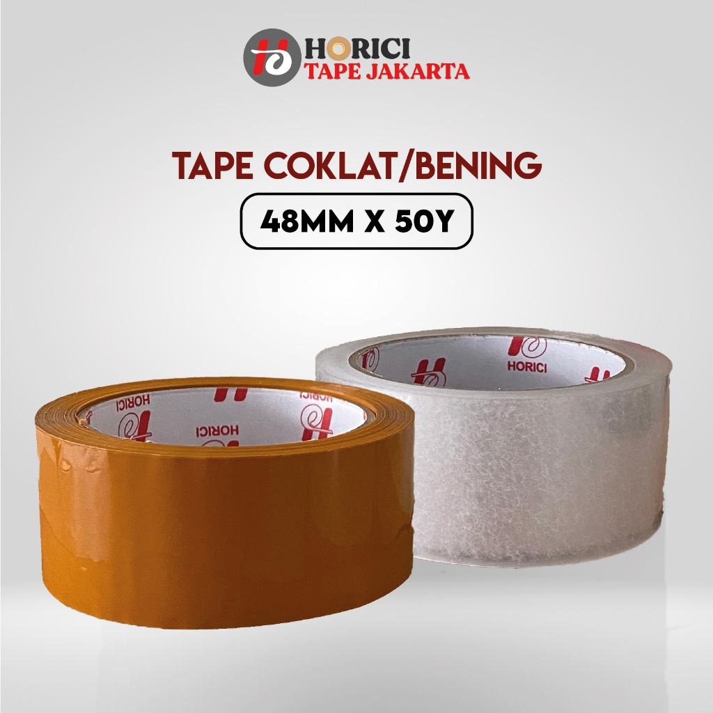 

HORICI LAKBAN BENING / COKLAT 2" INCH 48MM x 50 Yard ISOLASI PEREKAT TAPE
