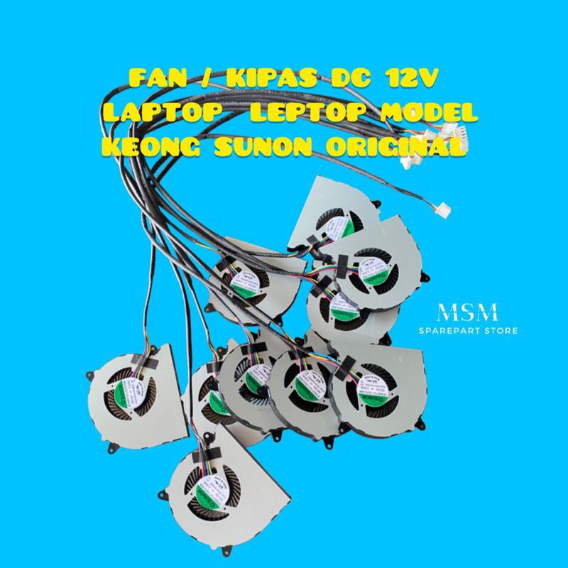 FAN / KIPAS DC 12V LAPTOP  LEPTOP MODEL KEONG SUNON ORIGINAL