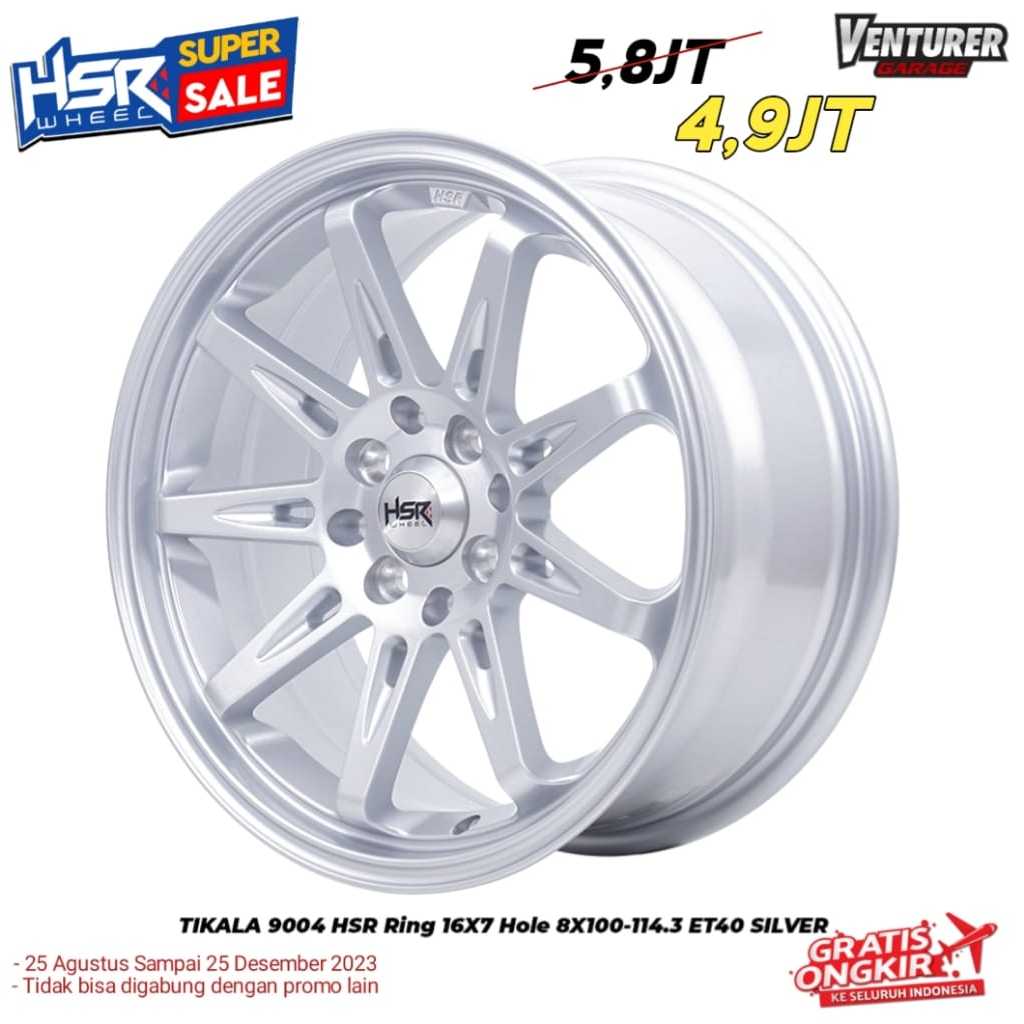 VELG MOBIL RACING HSR TIKALA R16 UNTUK SIGRA, CALYA DLL