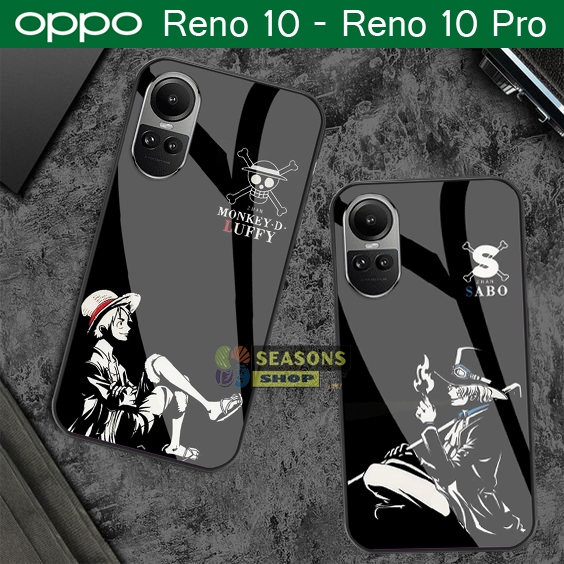 Softcase Kaca Oppo Reno 10 2023 Terbaru dan Reno 10 Pro 2023 Terbaru Motif One Piece [04]
