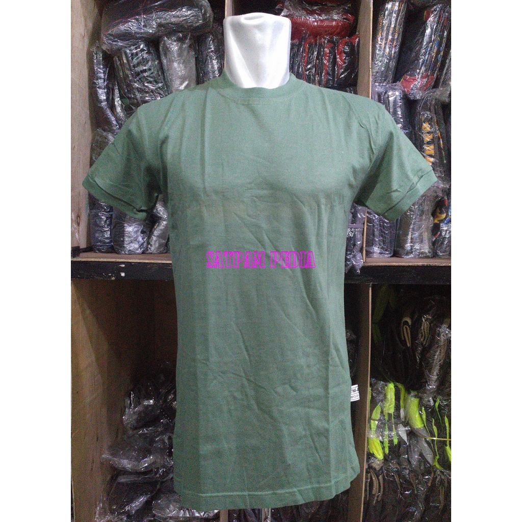 Kaos Jatah TNI Hijau - Kaos Oblong Jatah TNI