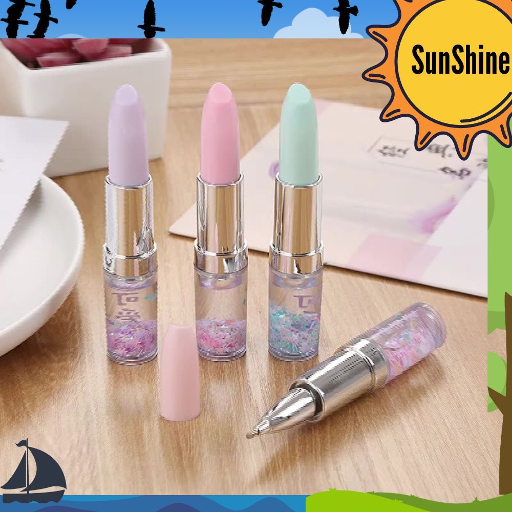 

✨Sunshine Fancy✨ 2 Pcs Pulpen / Pena Lipstick Glitter Unik S0213