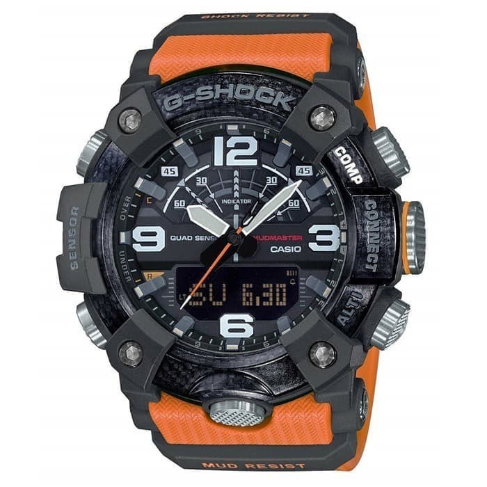 Casio G-Shock GG-B100-1A9DR Jam Tangan Pria Rubber Orange Black Original