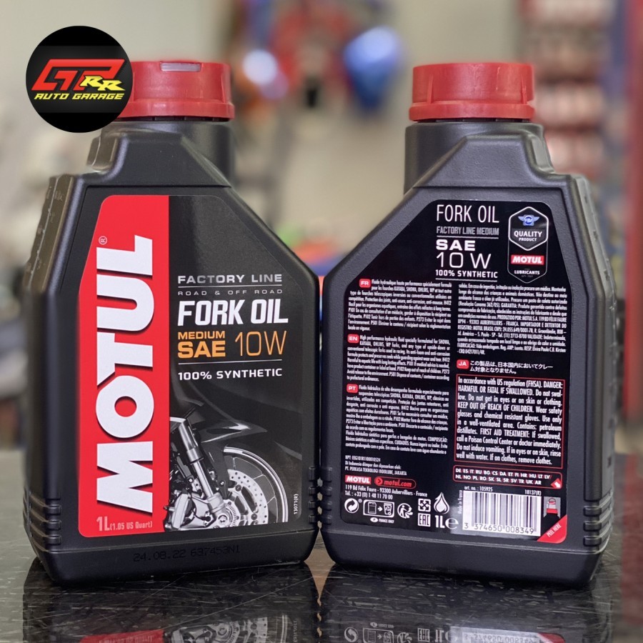 Fork Oil Oli Shock Upside Down Depan MOTUL 10W MEDIUM