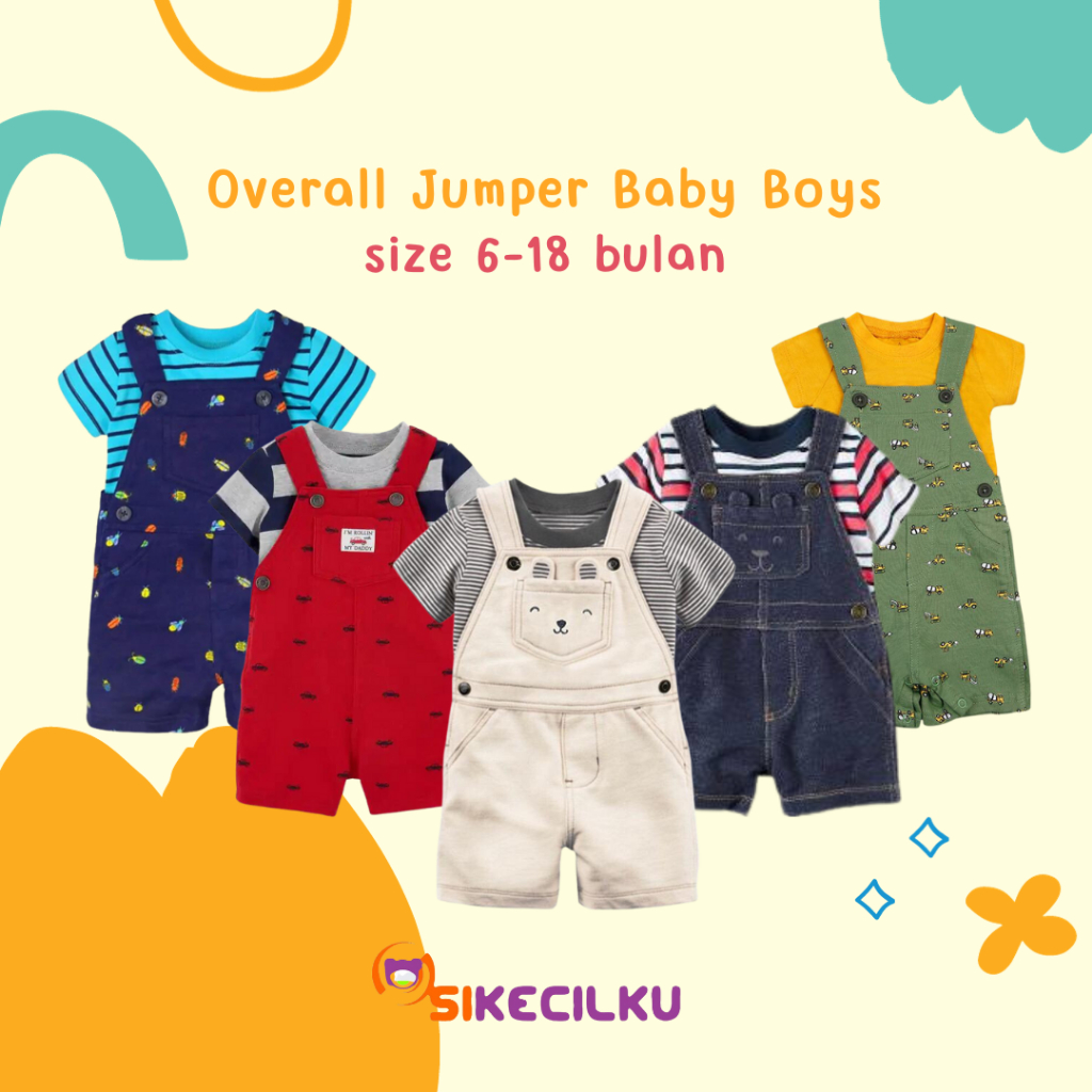 Setelan Bayi Overall Jumper Baby Boy