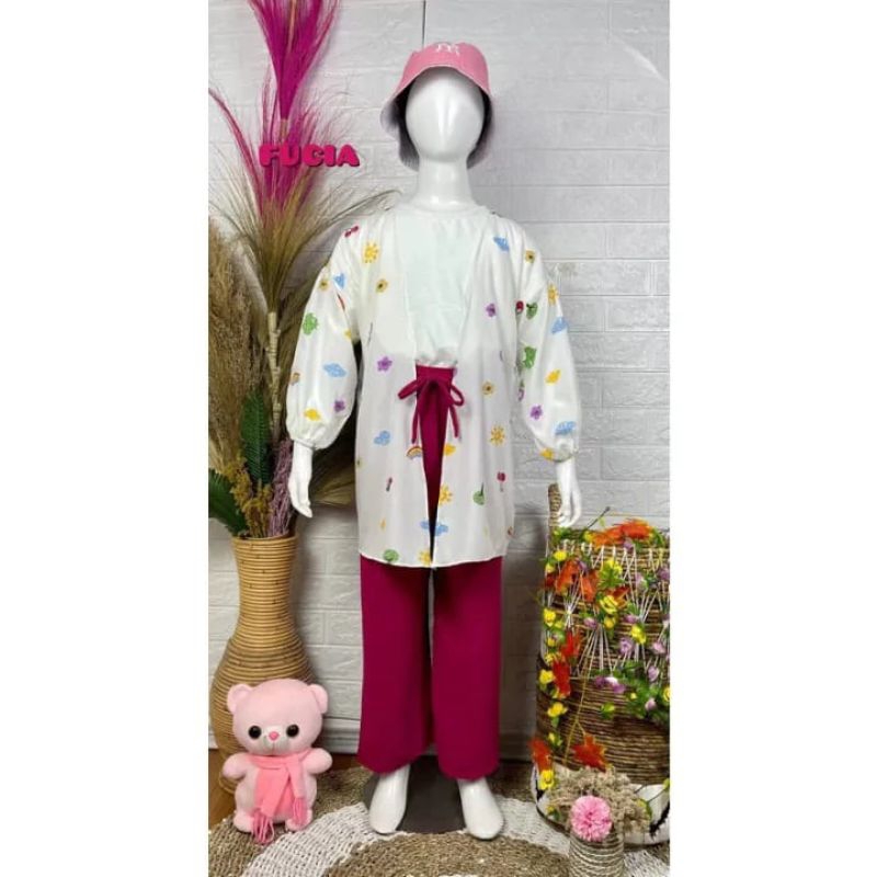 Setelan Outer Kiyowo Anak Perempuan rayon premium