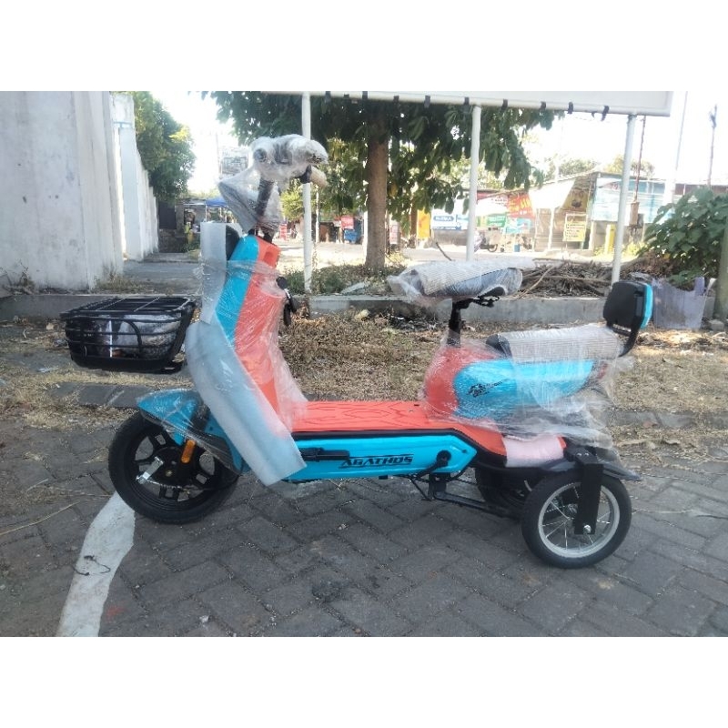 SEPEDA LISTRIK AGATHOS 330 + RODA BANTU