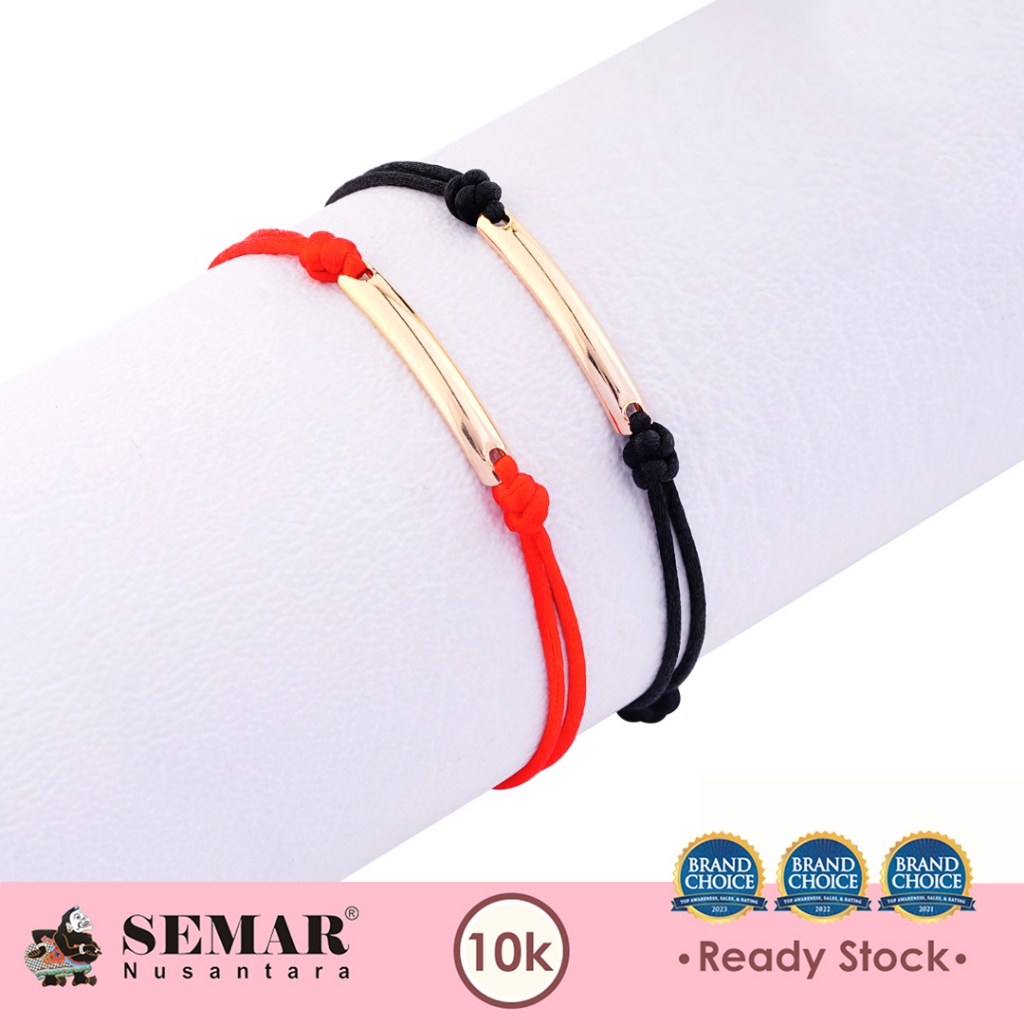 Gelang Tali Mainan Emas Model Plat Kids Gold 10K Semar Nusantara