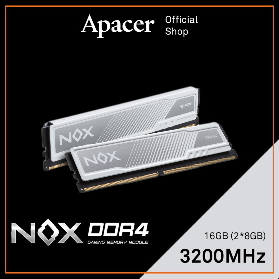 Ram APACER NOX 16GB (2X8GB) DDR4 3200 MHz - Longdimm 16GB 3200Mhz Dual kit