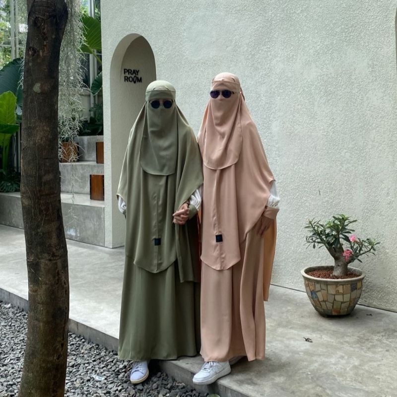 TAQWAWEAR Elina Eid Series 2023 Gamis Set Khimar Dress Muslimah Jumbo Busui Friendly