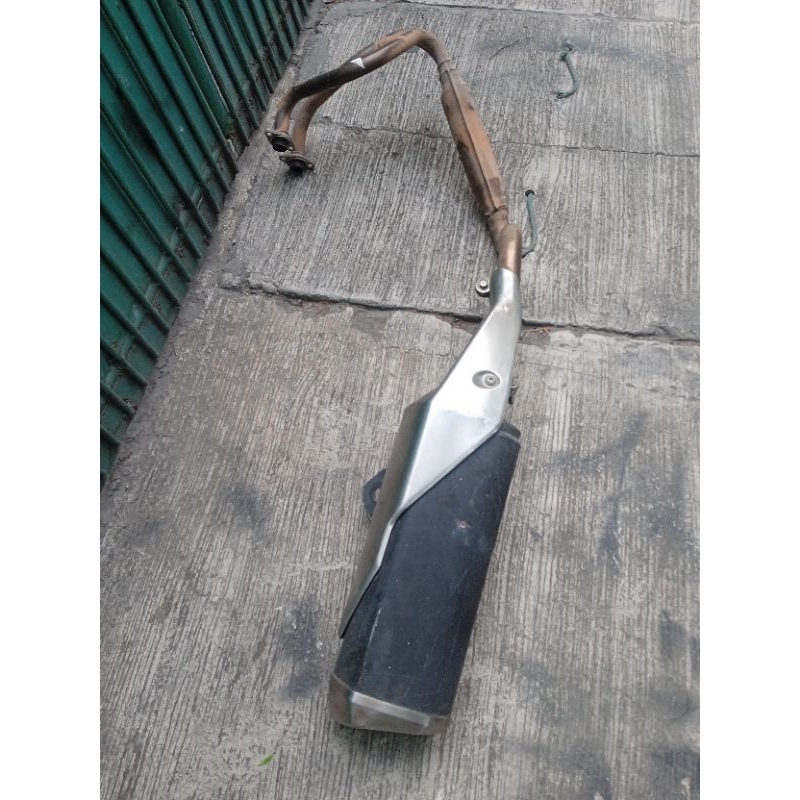 Knalpot standar ninja 250 fi orisinil mulus