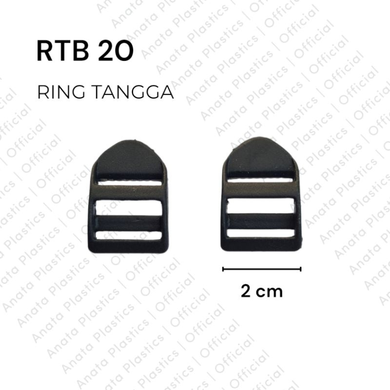 Ring tangga tas 2 cm / Ring tangga plastik / Aksesoris tas / RTB