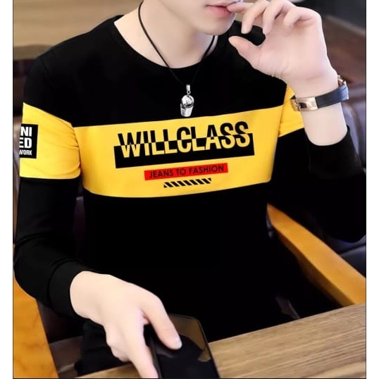 Bisa COD Sweter Keren Promo Sale Kaos Pria Terbaru Willclass Baju Unisex Cowok Kekinian Crewneck Pria Distro Kaos Pria Lengan Panjang Sweter Cowok Terlaris Kaos Oblong Murah Sweater Pria Remaja Dewasa