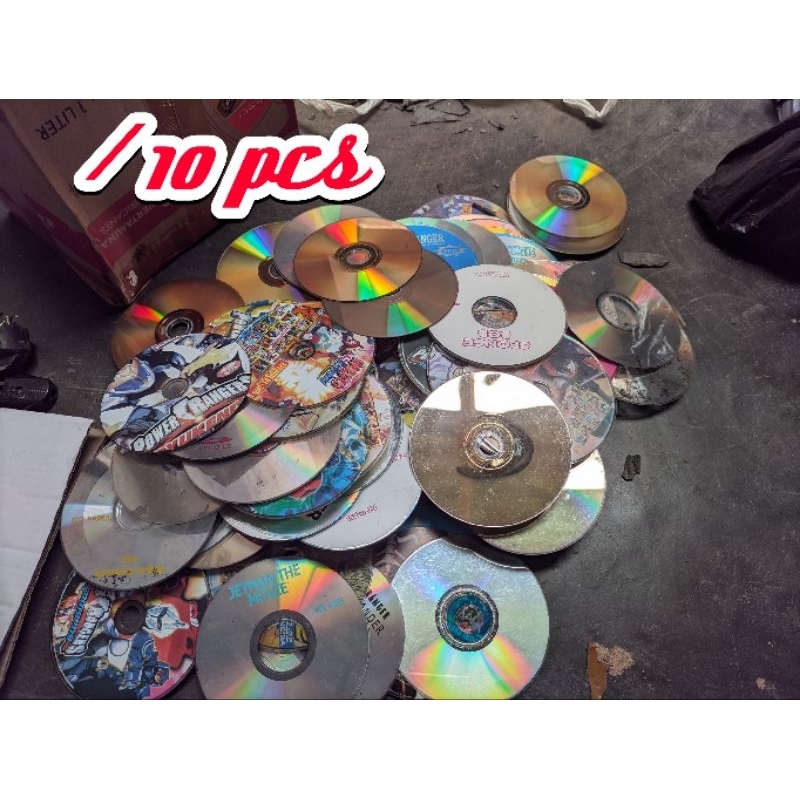 Kaset CD/ DVD bekas untuk kerajinan / 10 pcs