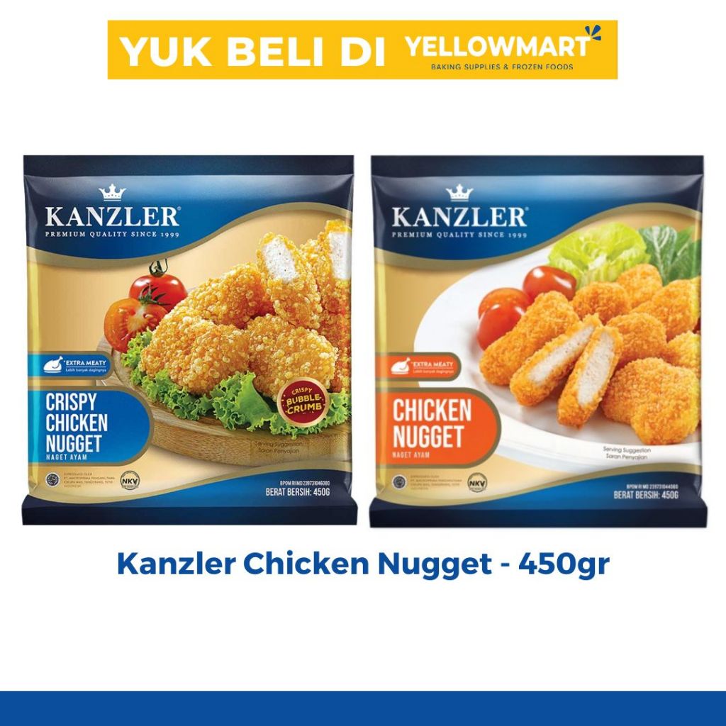 

Kanzler Chicken Nugget & Crispy Chicken Nugget 450gr - Naget Ayam Krispi