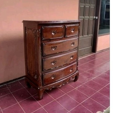 Promo nakas komodo.loker laci 5 kayu jati