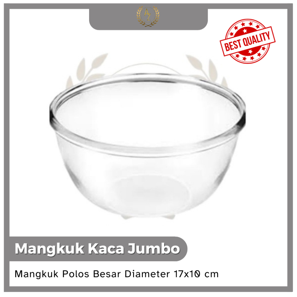 Mangkuk Kaca Polos Besar Mixing Bowl / Mangkok Adonan