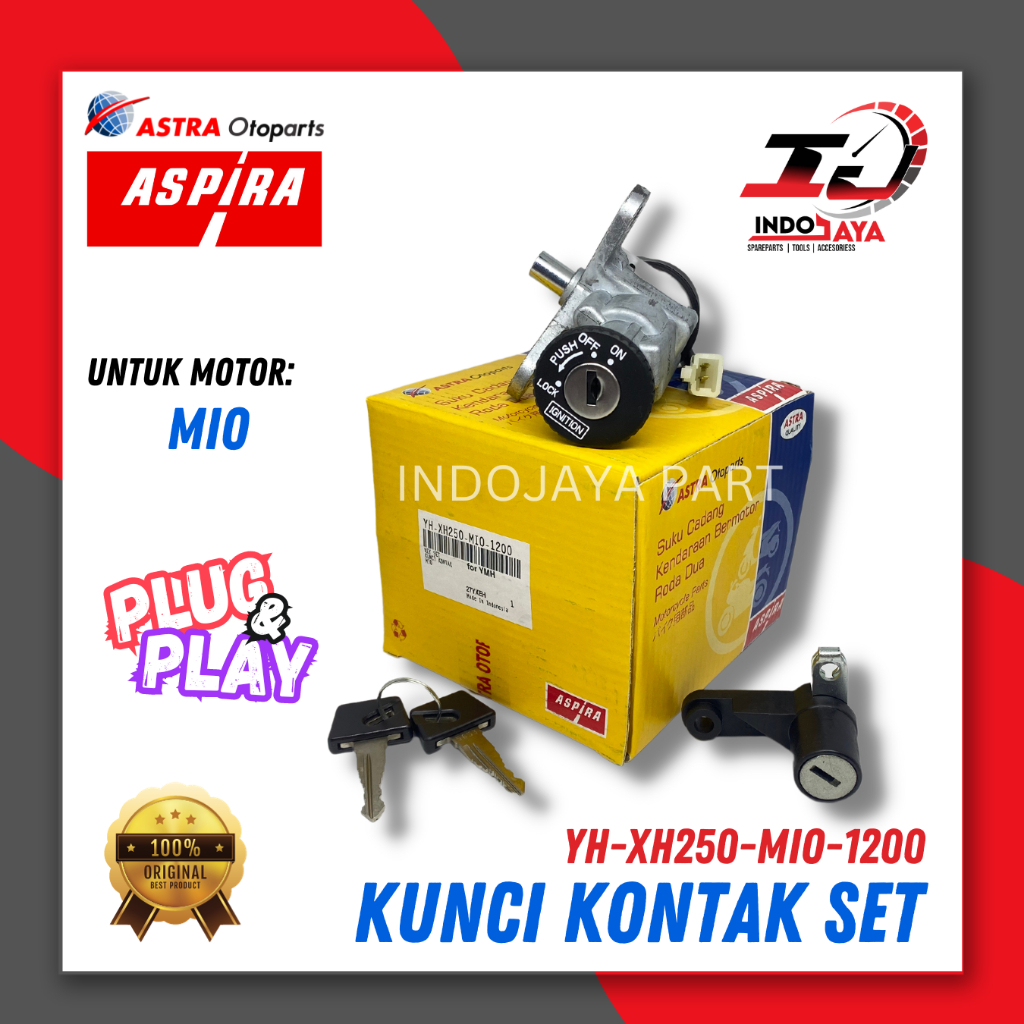 [BAYAR DI TEMPAT] KUNCI KONTAK ASSY ASPIRA YAMAHA MIO / KUNCI KONTAK SET + JOK / PAKET SET KUNCI KON