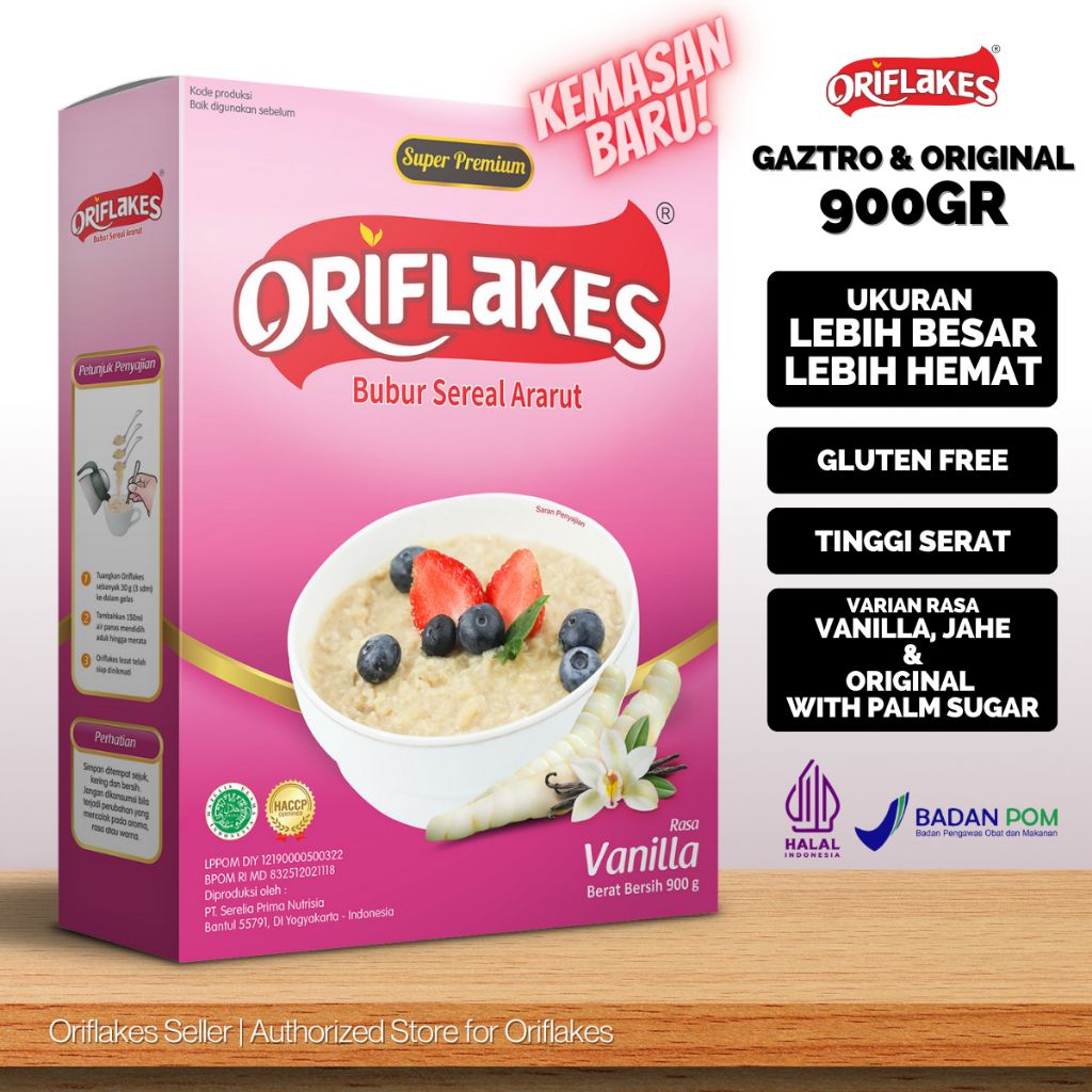 

Oriflakes Gaztro dan Original 900 gram (SEREAL UNTUK TERAPI ASAM LAMBUNG, MAAG, DAN GERD, UKURAN EKONOMIS, LEBIH BESAR, LEBIH HEMAT)