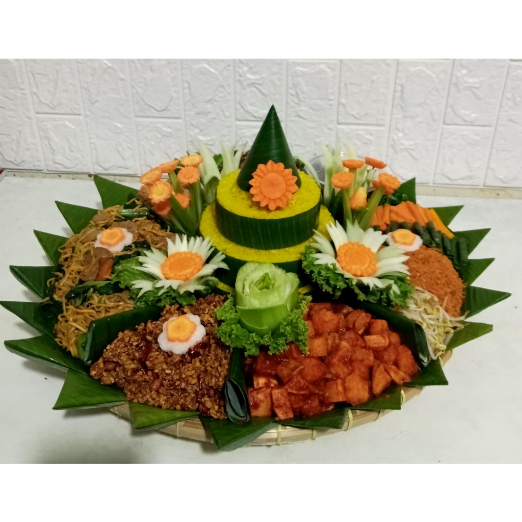 

NASI TUMPENG PAKET LENGKAP PORSI 20 MENU DAGING