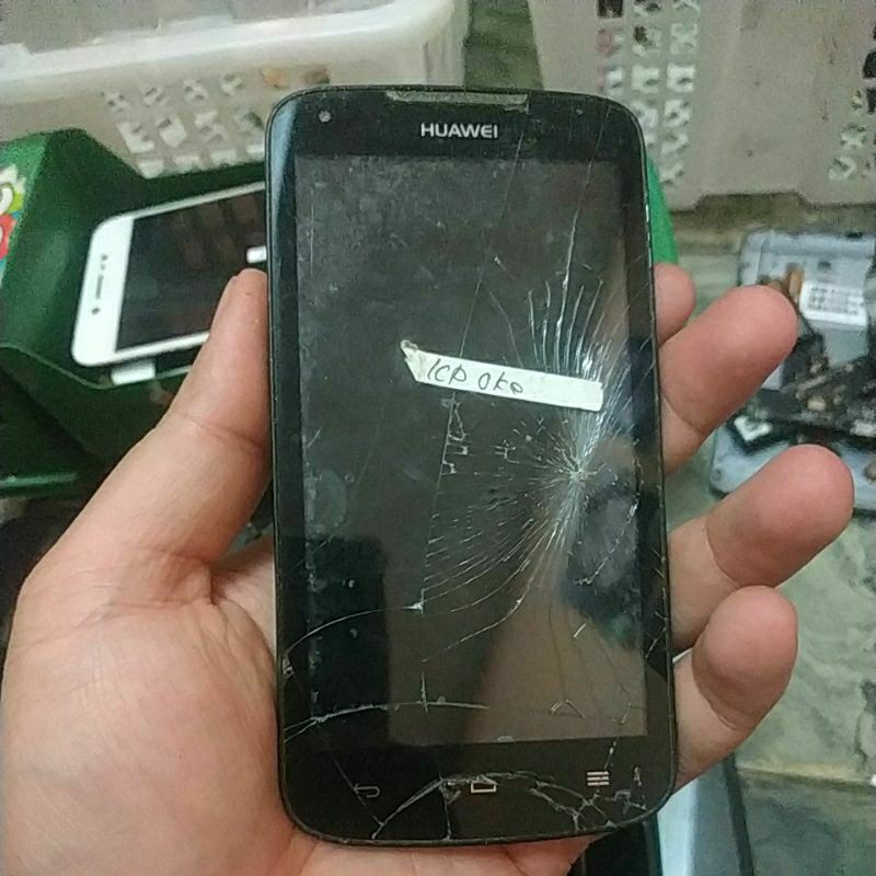 lcd oke normal minus touchscreen rusak bekas huawei y520
