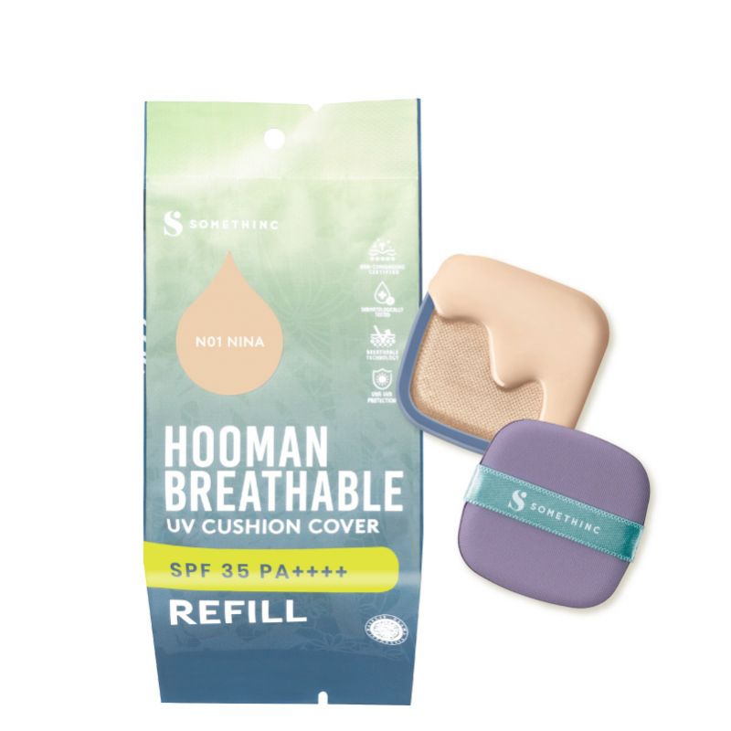 SOMETHINC (Refill) Hooman Breathable UV Cushion Cover SPF35 PA++++ - shade Bijoux / Butter / Nina / 