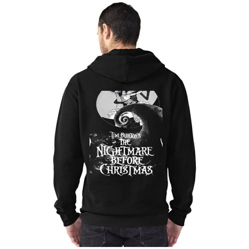 Nightmare Before Christmas Hoodie Bahan Katun Fleece | Jaket Hoodie Jumper & Ritsleting | Bisa COD