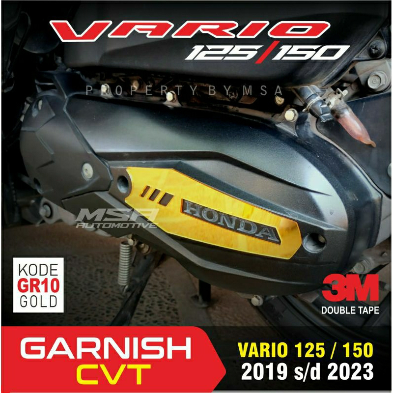 garnish CVT HONDA VARIO 125 VARIO 150 AKSESORIS VARIO 125  TAHUN 2023