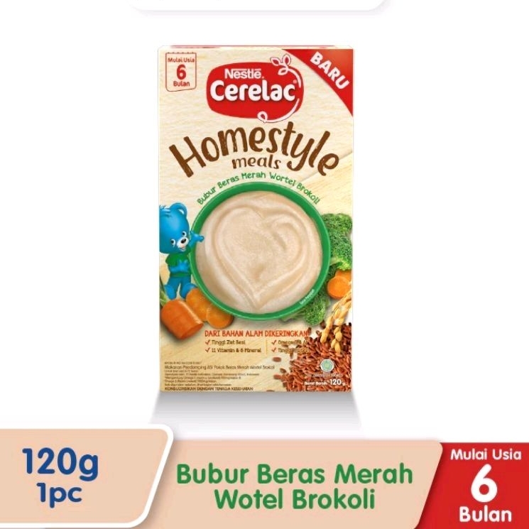 

Bubur Homestyle Meals Beras Merah Wortel Brokoli - 120g