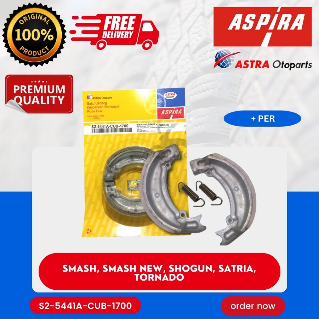 [READY COD] KAMPAS REM TROMOL ASPIRA BELAKANG (+PER) KAMPAS TROMOL CUB / SMASH / SMASH NEW / SHOGUN 