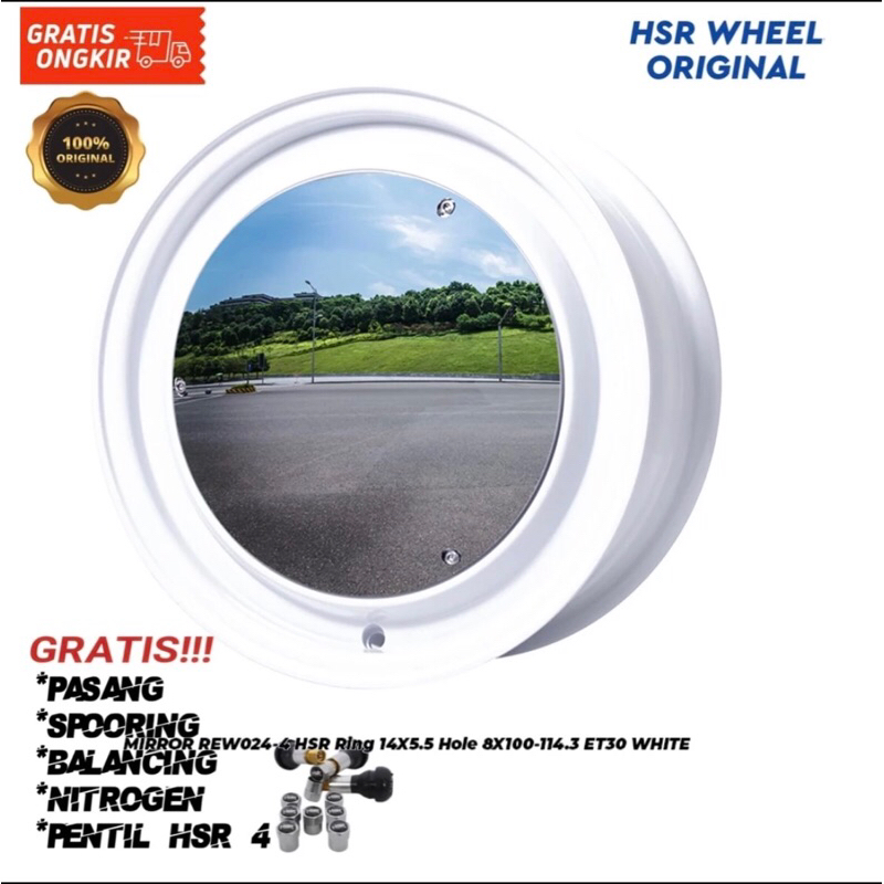 VELG HSR MIRROR R14 untuk mobil Wuling Air EV