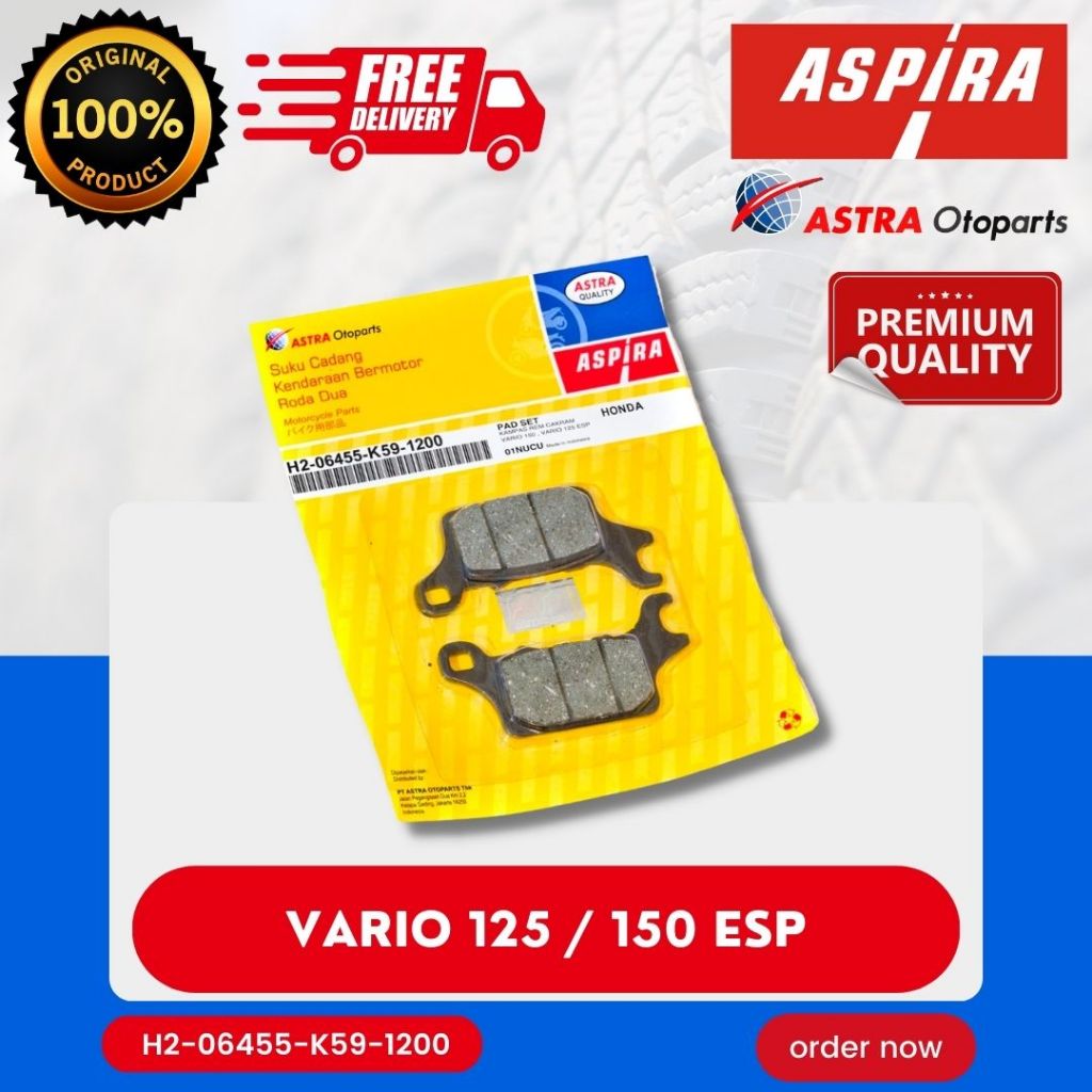 [READY COD] DISCPAD / DISPED ASPIRA K59 / KAMPAS REM DEPAN CAKRAM GENIO / VARIO 125 ESP / VARIO 150 