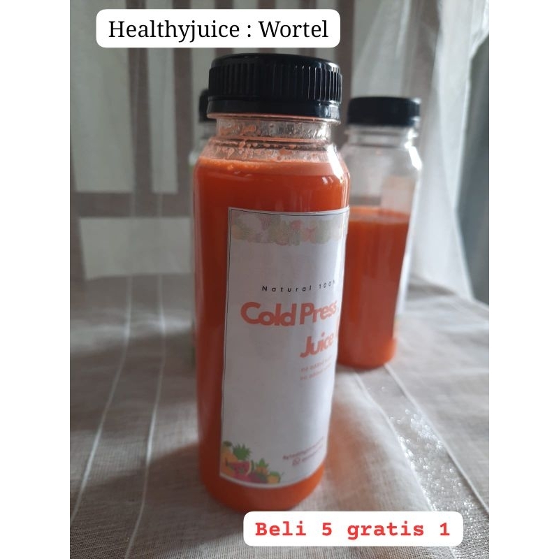 

Jus Sehat Padang Booster Imun - Cold Press Juice Padang - Wortel (100% pure Asli Buah dan Sayur)