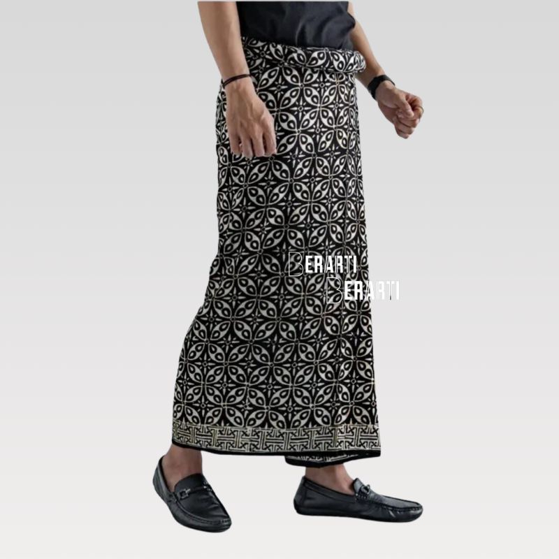 Sarung Batik Cap Sarung Pria Muslim Bahan Rayon Premium