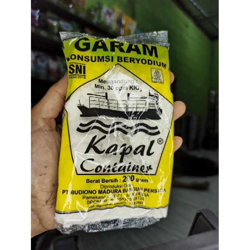 

garam kapal kontainer 200gr