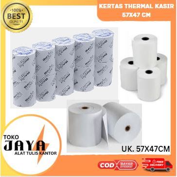 

(1 PAK ISI 10 ROLL) Forte Kertas Struk Kasir Thermal Print Uk. 57x47mm Bisa semua merk mesin print kasir Toko Jaya ATK Murah & Lengkap