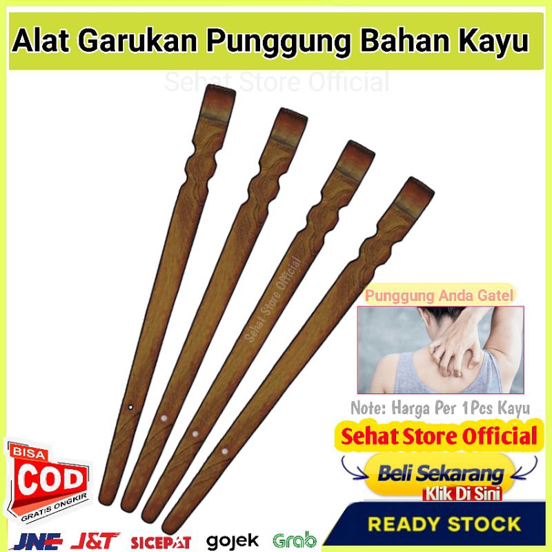 KAYU GARUKAN PUNGGUNG GATAL Alat Penggaruk Punggung Gatel Penggaruk Badan Bahu Garukan Pundak KAYU P