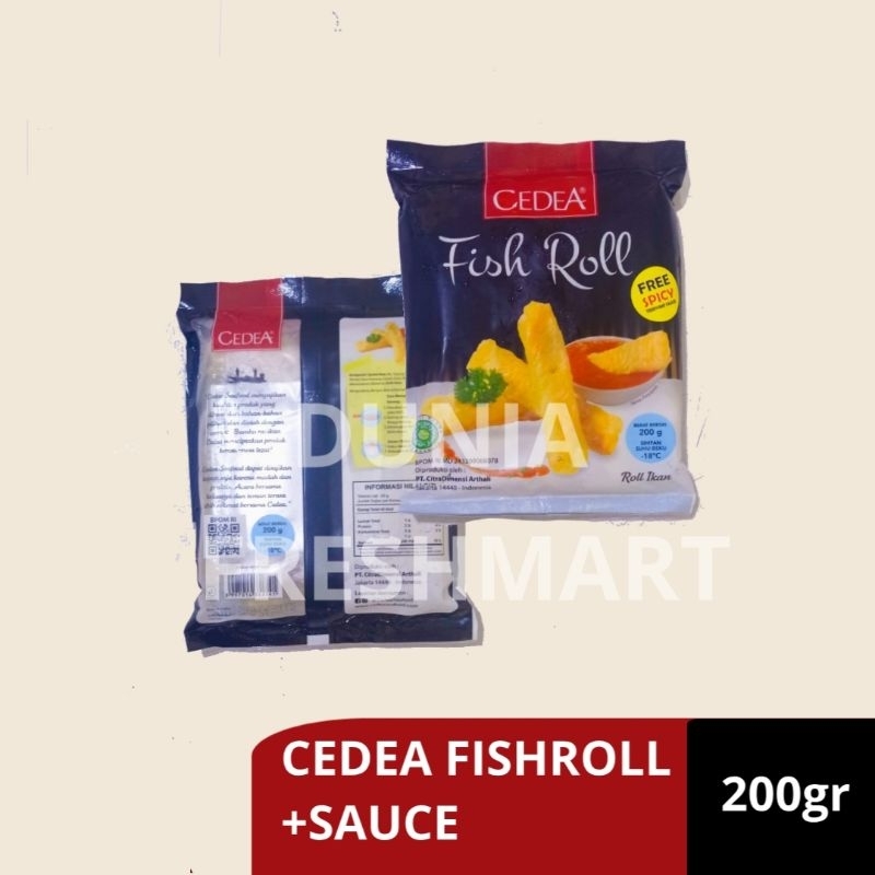 

CEDEA FISHROLL +SAUCE 200GR/8PCS FISH ROLL KUE IKAN GULUNG FREE SPICY TERIYAKI SAUCE