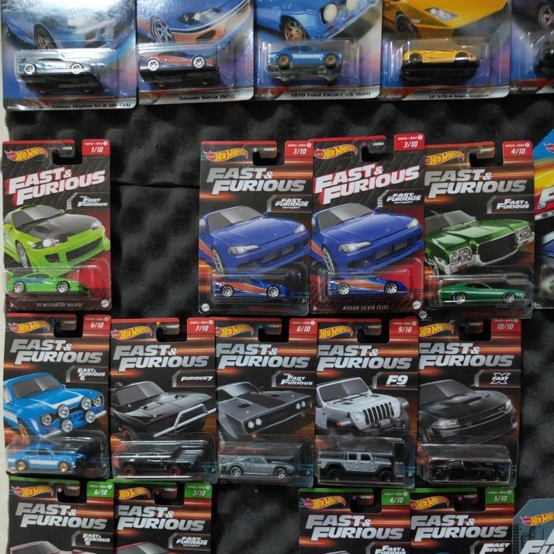 hot wheels fnf wave 1 toyota supra nissan silvia s15 eclipse gladiator