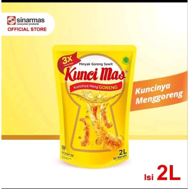

minyak kunci mas/minyak goreng 2L
