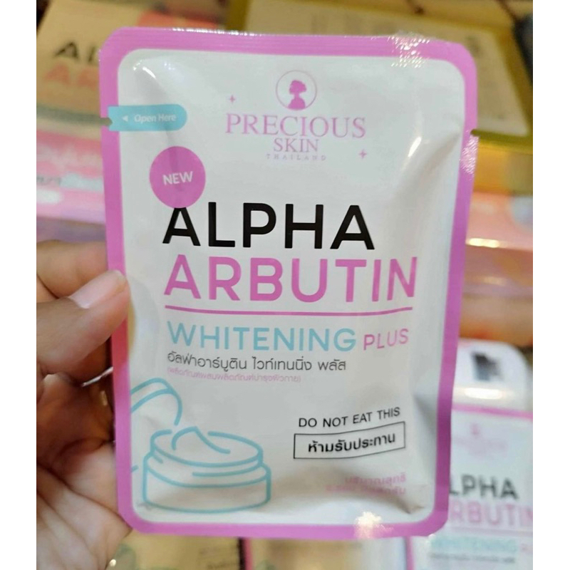 Precious Skin Alpha Arbutin Whitening Plus Powder | Kapsul Bubuk Pemutih Kulit