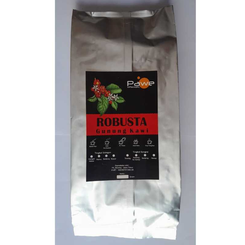 

Kopi Robusta Premium 1Kg Lereng Gunung Kawi Malang PAWE COFFEE