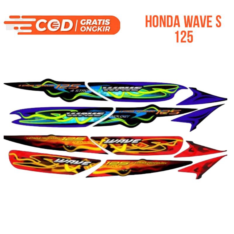 Striping Honda Wave S 125 Dragon