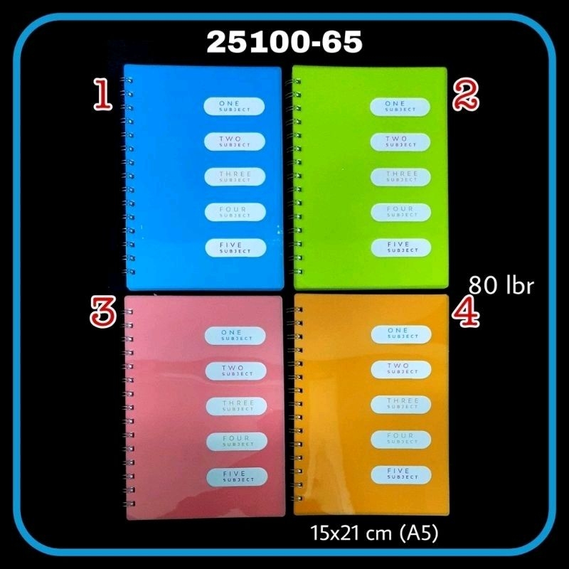 

NOTEBOOK SPIRAL A5 25100-65